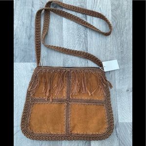 Western Vintage Leather 12 X 10 Crossbody Purse